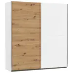 Möbelix Schwebetürenschrank B: 175 Cm Mars Weiße/eiche Dekor
