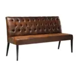 Möbelix Sitzbank Econo Buttons Braun/schwarz B: 162 Cm
