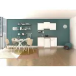Möbelix Miniküche Valero Sonoma Eiche/Weiß B: 150,5 cm