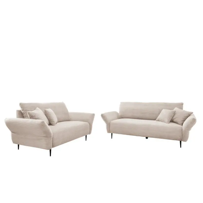 Sitzgarnitur Vanilla 2--Teilig. Beige