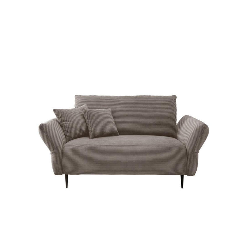 2-Sitzer-Sofa Vanilla Graubraun Cord