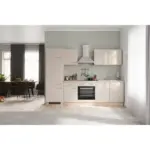 M&ouml;belix Einbauk&uuml;che K&uuml;chenblock M&ouml;belix Nepal Sonoma Eiche/Kaschmir B: 270cm