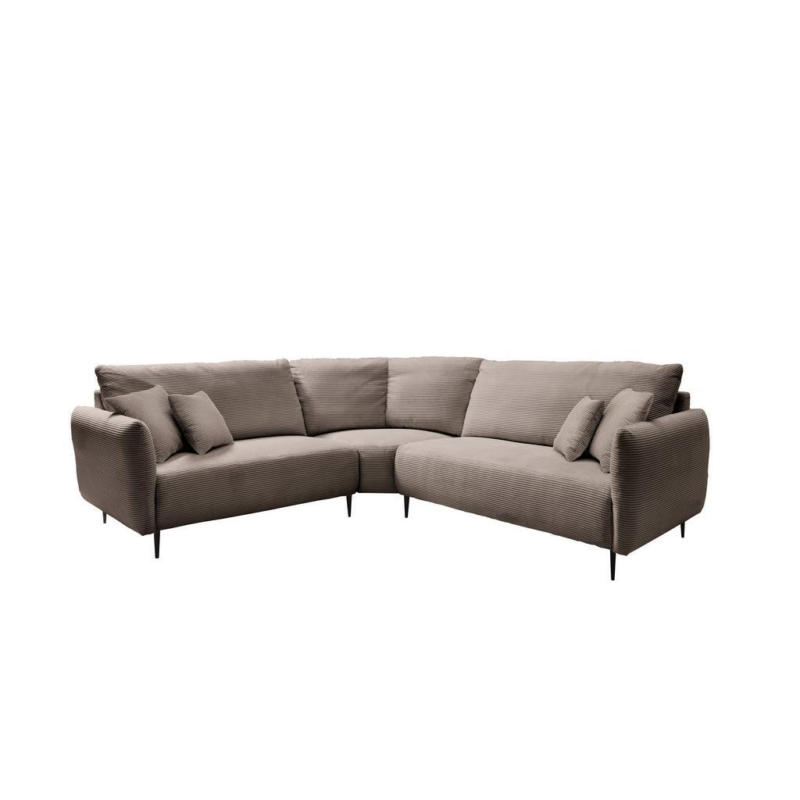 Ecksofa Vanilla Graubraun S: 256x256 cm