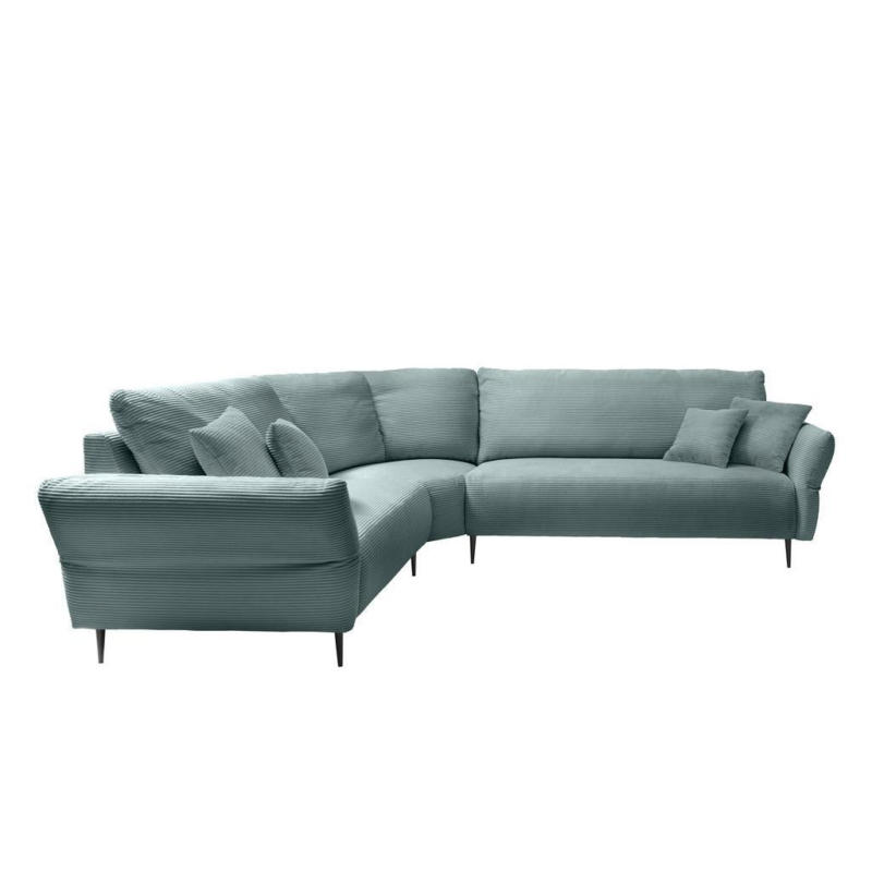 Ecksofa Vanilla Hellblau S: 256x294 Cm