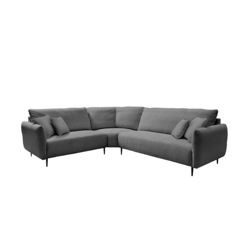 Ecksofa Vanilla Grau S: 256x294 Cm