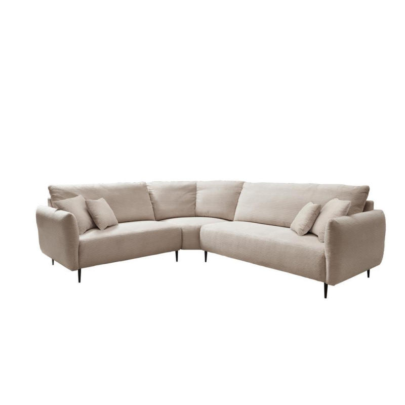 Ecksofa Vanilla Beige S: 256x294 Cm