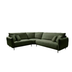 Ecksofa Vanilla Dunkelgrün S: 256x294 cm