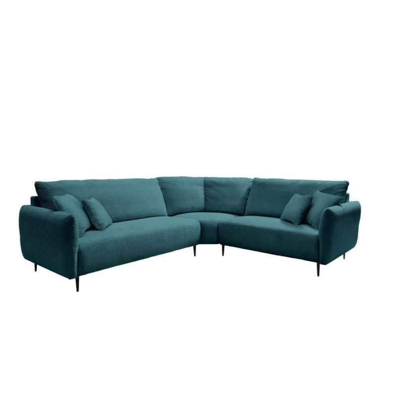 Ecksofa Vanilla Petrol S: 294x256 Cm