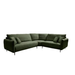 Ecksofa Vanilla Dunkelgrün S: 294x256 cm