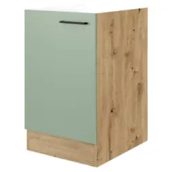 Spülenunterschrank Cara Eiche Artisan/Grün B: 50 cm