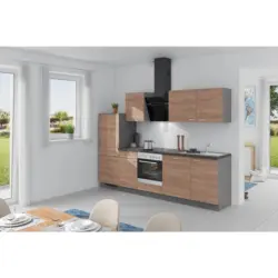 Küchenzeile Plan M. Geräte Einbauküche Küchenblock Möbelix 280 Cm Bergeiche