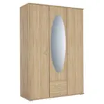 Möbelix Drehtürenschrank Mit Spiegel 127cm Paul 3 Sp