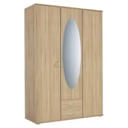Drehtürenschrank Mit Spiegel 127cm Paul 3 Sp