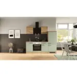 M&ouml;belix Einbauk&uuml;che K&uuml;chenblock M&ouml;belix Cara Eiche Artisan/Dekor B: 220 cm