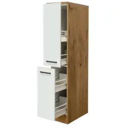 Apothekerschrnak Avila Eichefarben/Magnolie B: 30 cm