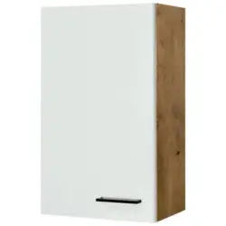 Küchenoberschsrank Avila Eichefarben/Magnolie B: 50 cm