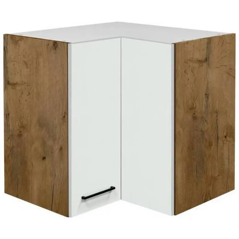 Eckoberschrank Avila Eichefarben/Magnolie B: 60 cm