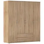 Möbelix Drehtürenschrank 168cm Paul 4, Eiche Sonoma Dekor