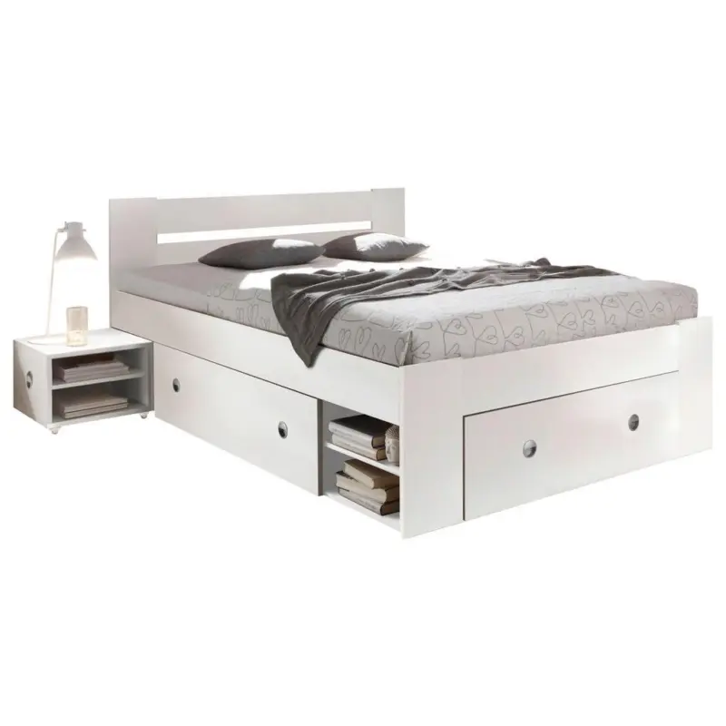 Bettanlage mit Stauraum 140x200 cm Stefan Weiß