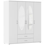 Möbelix Drehtürenschrank Mit Spiegel 168cm Paul 4 Sp Alpinweiß