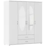 Möbelix Drehtürenschrank Mit Spiegel 168cm Paul 4 Sp Alpinweiß