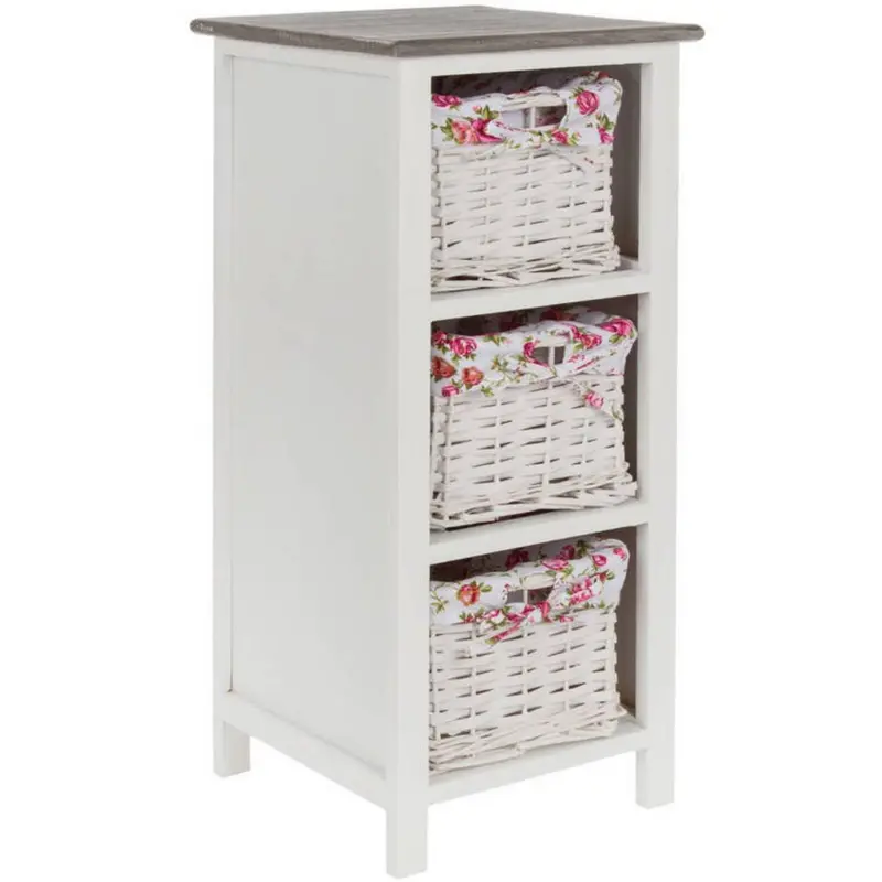 Kommode 31cm Rosella Weiß/pink