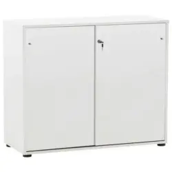 Aktenschrank Holzwerkstoff Weiß B: 100,1 Cm