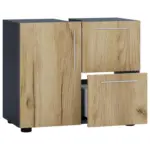 Möbelix Waschbeckenunterschrank Flandu B: 61 Cm, Anthrazit