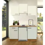 M&ouml;belix Minik&uuml;che Avila Eichefarben/Magnolie B:150,5cm