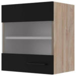 Möbelix Küchenoberschrank Capri Eiche/Schwarz