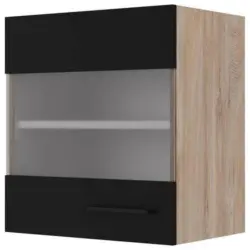 Küchenoberschrank Capri Eiche/Schwarz
