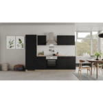 Möbelix Einbauküche Küchenblock Möbelix Capri Eiche/Schwarz B: 270 cm