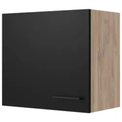 Küchenoberschrank Capri Eiche/Schwarz B: 60 cm