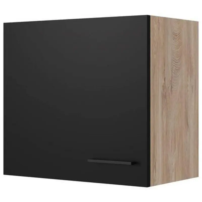 Küchenoberschrank Capri Eiche/Schwarz B: 60 cm