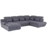 M&ouml;belix Wohnlandschaft Multi Mit Schlaffunktion Dunkelgrau