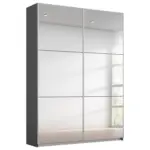 Möbelix Schwebetürenschrank Reflect inkl. Inneneinteilung, 2 Körbe