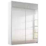 Möbelix Schwebetürenschrank Mit Spiegel 131cm Reflect, Weiß