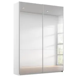 Schwebetürenschrank Reflect inkl. Inneneinteilung, 2 Körbe