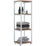 Möbelix Regal Bitila L B: 35cm Weiß, Honigeiche