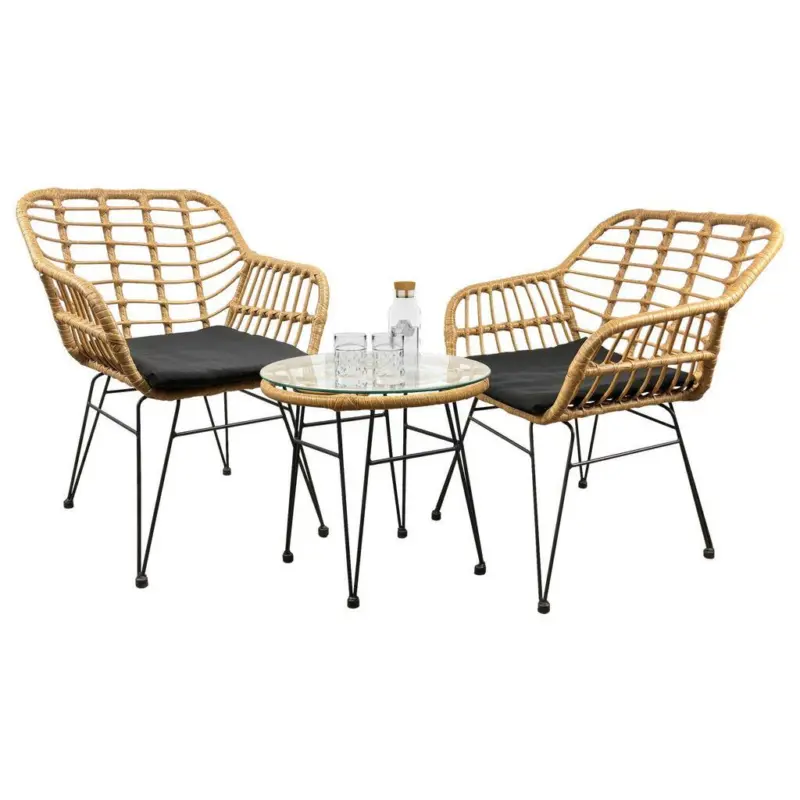 Gartenm&ouml;bel-Set 5-Tlg. Ragali aus Kunststoff mit Kissen