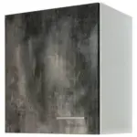 M&ouml;belix K&uuml;chenoberschrank Lucca Wei&szlig;/Graubraun B: 50 cm