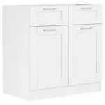 M&ouml;belix K&uuml;chenunterschrank Colura 80cm Wei&szlig;