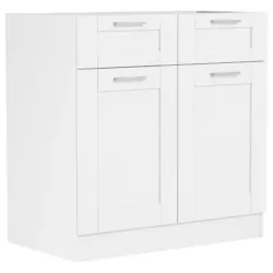 Küchenunterschrank Colura 80cm Weiß