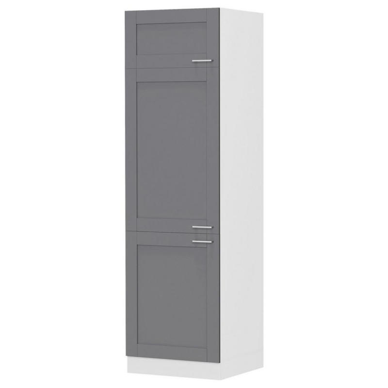 Küchen-hochschrank Colura B: 60 Cm Anthrazit/weiß