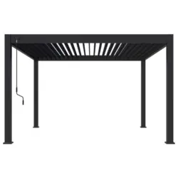 Pergola Deluxe Plus 400x400cm Wetterfest, Gartenpavillon