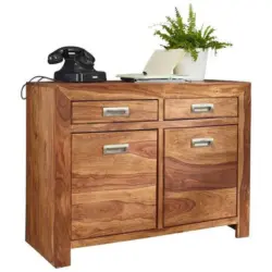 Sideboard Sheesham Sheeshamfarben B: 90 Cm