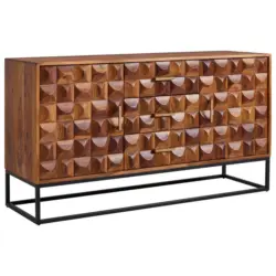 Sideboard Sheesham Sheeshamfarben B: 145 Cm