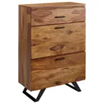 M&ouml;belix Sideboard Sheesham Sheeshamfarben B: 80 Cm