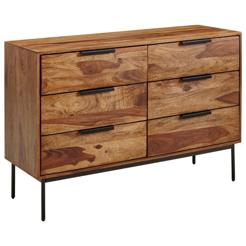 Sideboard Sheesham Sheeshamfarben B: 117 Cm