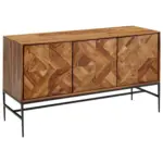 M&ouml;belix Sideboard Sheesham Sheeshamfarben B: 123 Cm
